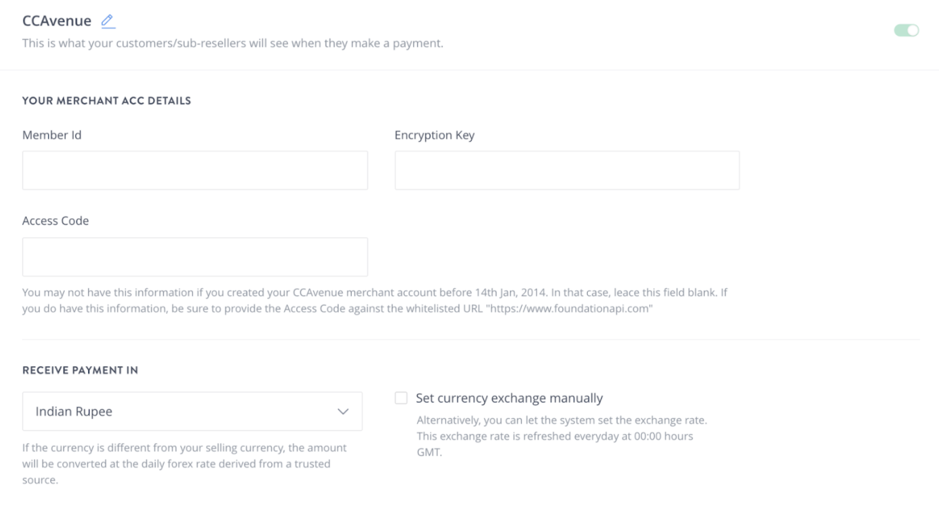 Add CCavenue Express Checkout